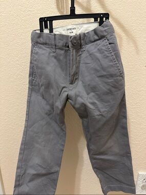 Crewcuts Slim Gray Boys Chinos with Waist Adjusters